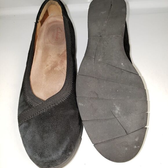 Clarks Artisan Daelyn Hill Wedge Black Sue… - Picture 5 of 8
